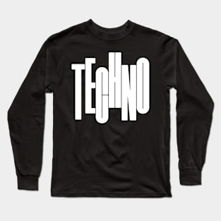 techno design Long Sleeve T-Shirt